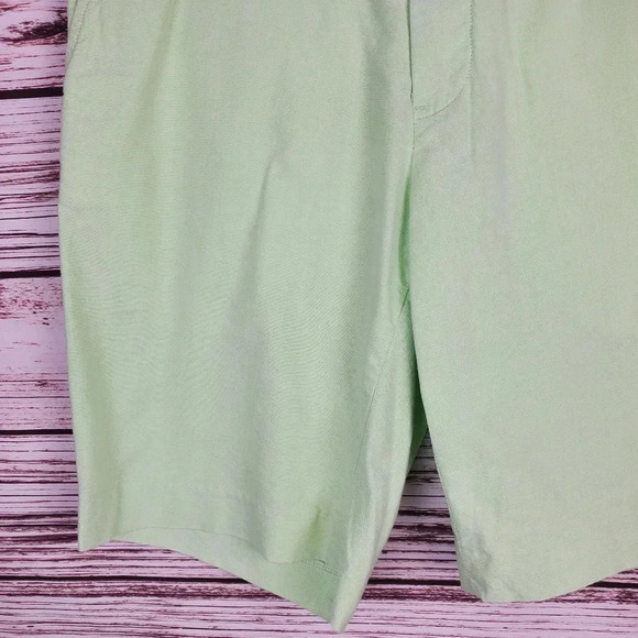 POLO Ralph Lauren Mens Size 34 Light Green Cotton Flat Front Chino Shorts   #175 - Picture 5 of 12